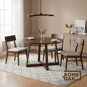 45-Inch Round Pedestal Dining Table — Seats 4