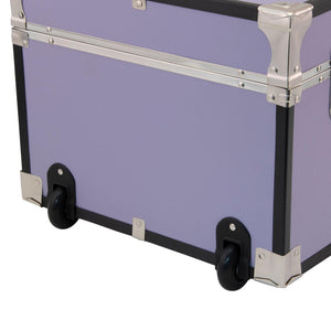 30-Inch Wheeled Storage Trunk with Lock – Lilac