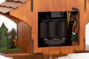 Black Forest Wooden Cuckoo Wall Clock with Night Silence & Volume Control
