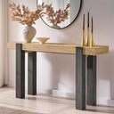63-Inch Farmhouse Console Table with 2 Drawers
