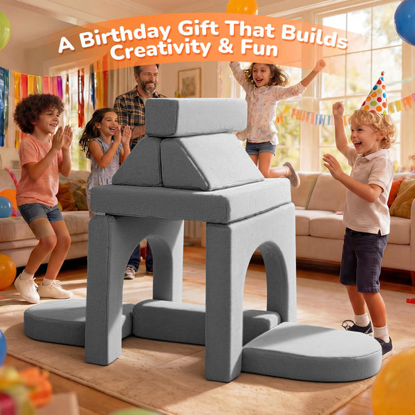 10-Piece Modular Kids Play Couch