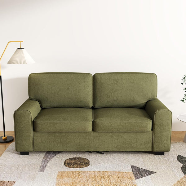 69.6" Modern Chenille Loveseat Sofa with Solid Wood Frame