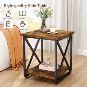 3 Piece Coffee Table Set with Fabric Drawers and Storage Shelves