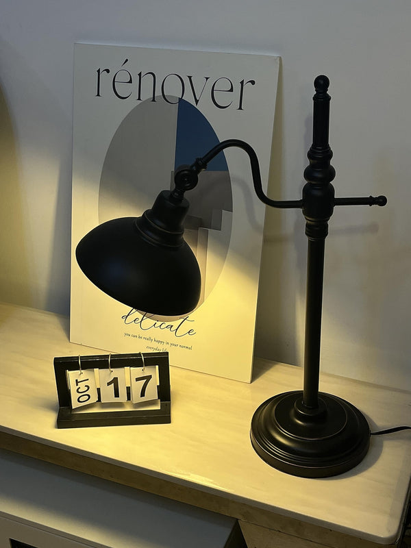 Industrial Desk Lamp 2 Pack with USB Charging Ports