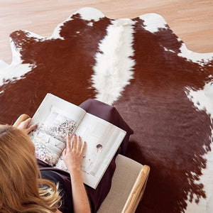 Genuine Cowhide Area Rug 6x7 ft