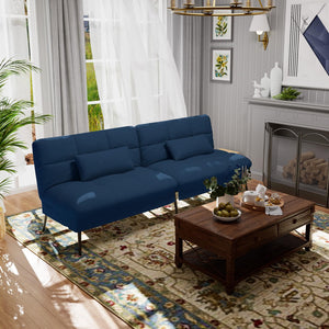Convertible Futon Sofa Bed with Adjustable Backrest