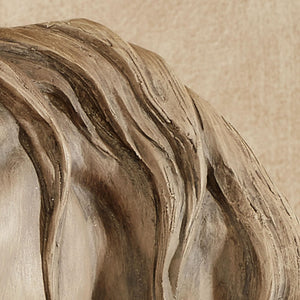 Loving Horses Table Sculpture – Tan Resin Horse Figurine