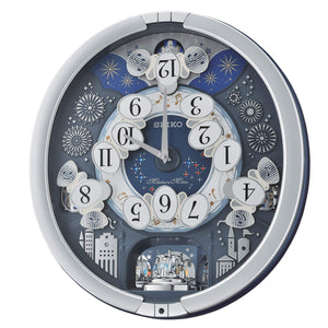 Melodies in Motion Swarovski Crystal Pendulum Wall Clock