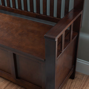 Mission-Style Storage Bench with Lift-Top Seat