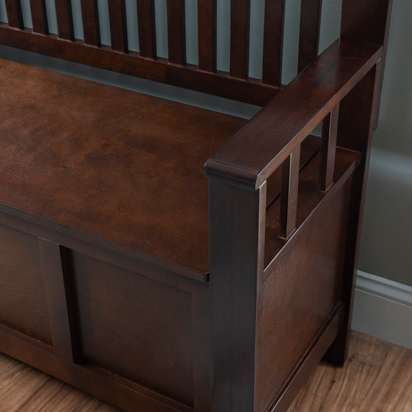Mission-Style Storage Bench with Lift-Top Seat