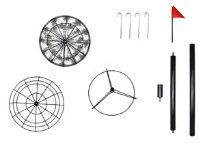 Portable Disc Golf Basket with 24 Heavy-Duty Chains – PDGA Approved