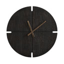 22-Inch Round Wall Clock – Black Analog Numberless Modern Design