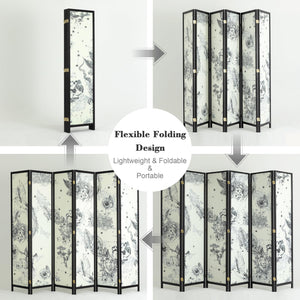 6-Panel Folding Room Divider