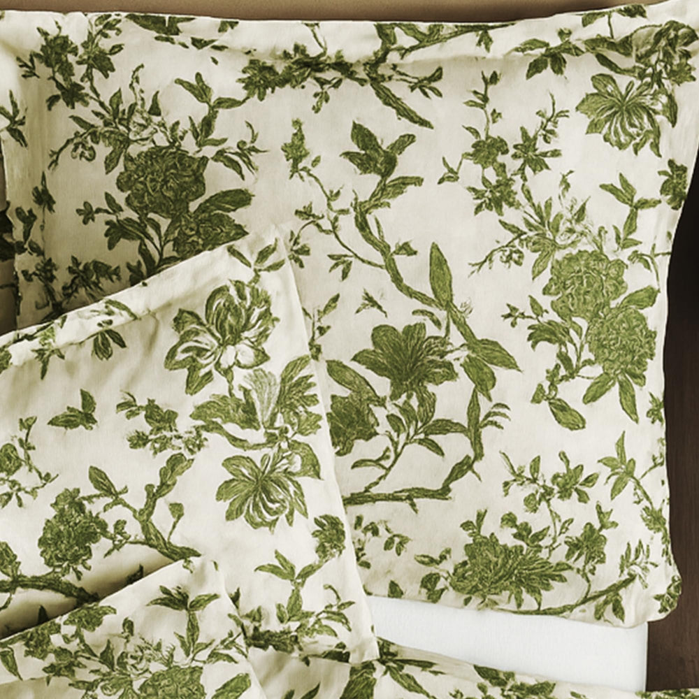 Jardin Toile Cotton Percale Pillow Sham