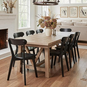 Mid Century Modern Dining Chairs Set of 4, Black