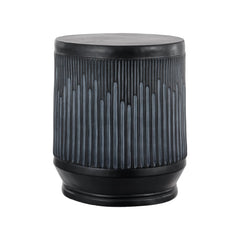 Kline Ribbed Resin Outdoor Accent Table