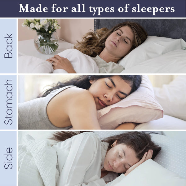 Cooling Gel Fiber Bed Pillows for Sleeping – Pack of 2