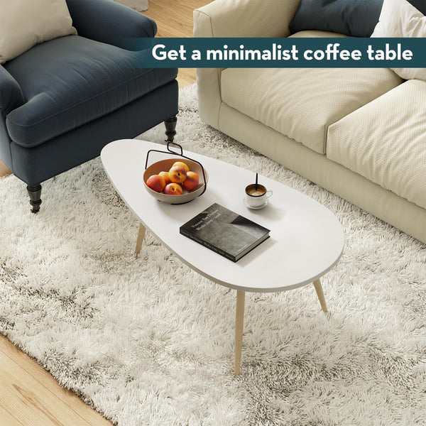 Oval Coffee Table for Living Room