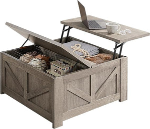 Square Lift Top Coffee Table with Hidden Storage