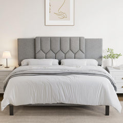 Upholstered Tufted Adjustable Headboard – Full/Queen/King