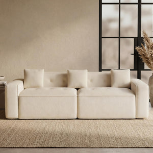 100" Cloud Boneless Loveseat Sofa – Chenille, 2-Seater