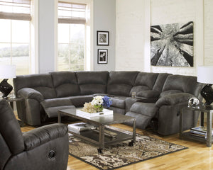 Faux Leather Manual Rocker Recliner – Gray