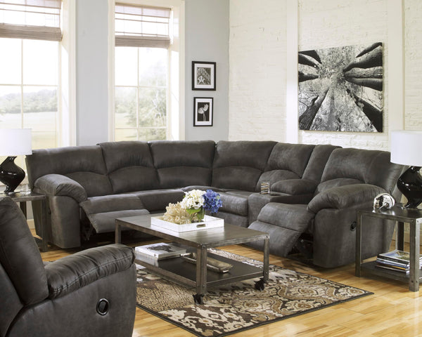 Faux Leather Manual Rocker Recliner – Gray