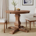 Round to Oval Extendable Dining Table