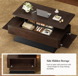 47.2" Lift Top Coffee Table with Hidden Storage