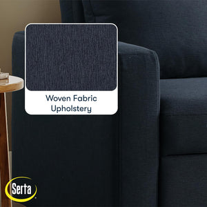 Convertible Sleeper Loveseat with Pocket Coils & Boucle Fabric