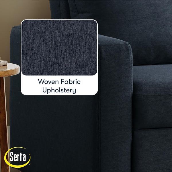 Convertible Sleeper Loveseat with Pocket Coils & Boucle Fabric
