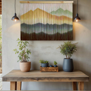 Extra Large Macrame Wall Hanging Dip-Dyed Tapestry
