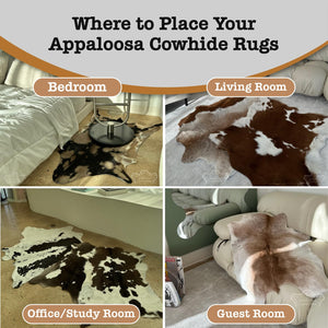 Genuine Calf Hide Cowhide Rug – Small Leather Accent Rug
