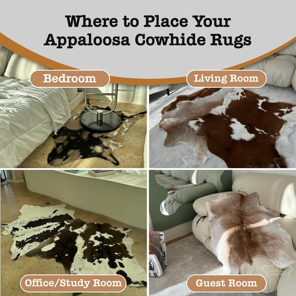 Genuine Calf Hide Cowhide Rug – Small Leather Accent Rug