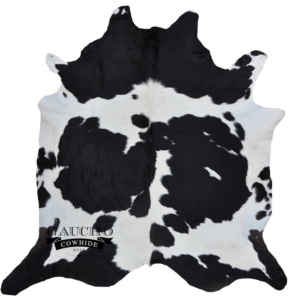 Black & White Cowhide Rug 5x7