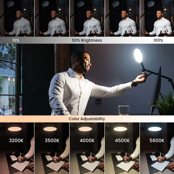 LED Desk Lamp with USB Charging & Swing Arm