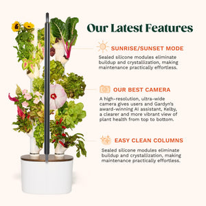 Indoor Hydroponic Growing System with LED Grow Lights