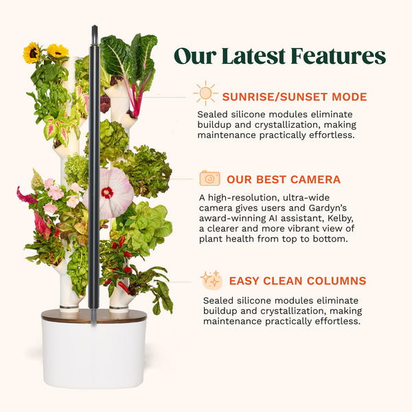 Indoor Hydroponic Growing System with LED Grow Lights