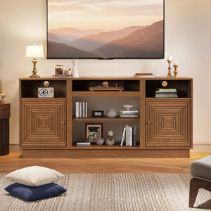 Mid-Century Modern TV Stand with Storage