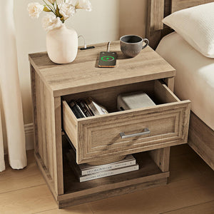 7-Drawer Dresser & Nightstand Set with Charging Station