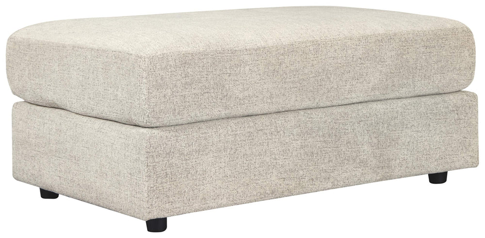 Oversized Chenille Accent Ottoman