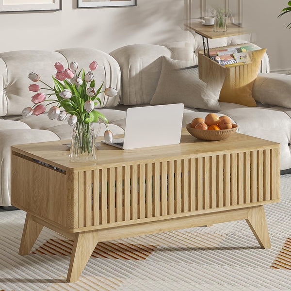 Lift Top Coffee Table with Hidden Compartment and Storage