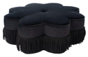Flower Shape Velvet Ottoman