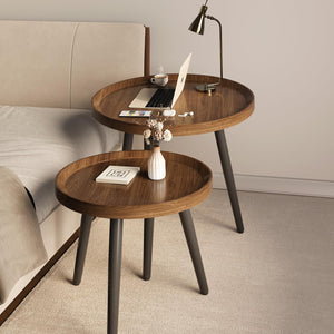 Nesting Coffee Table Set of 2, Mid Century Modern, Walnut