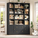 71 Inch Tall Bookcase with Doors and Drawers