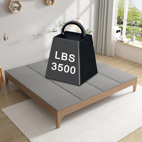 Metal Frame Bunkie Board with Foam Top — Foldable, Noise-Free Mattress Support