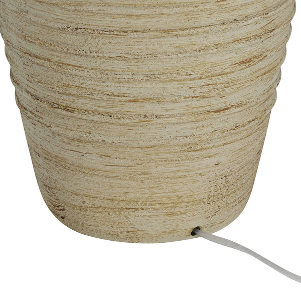 Southwest Rustic Jug Table Lamps Set of 2 – 28" Sand Finish, Cream Shade