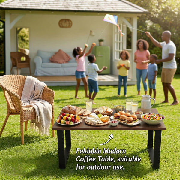 Walnut Folding Coffee Table