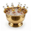 Gold Stainless Steel Beverage Tub – 10 Quart Ice Bucket