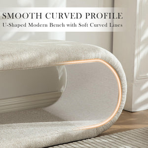 52" Upholstered Storage Bench